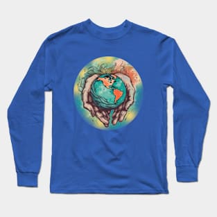 April 22 Earth Day,Be the change,Preserving our planet. Long Sleeve T-Shirt